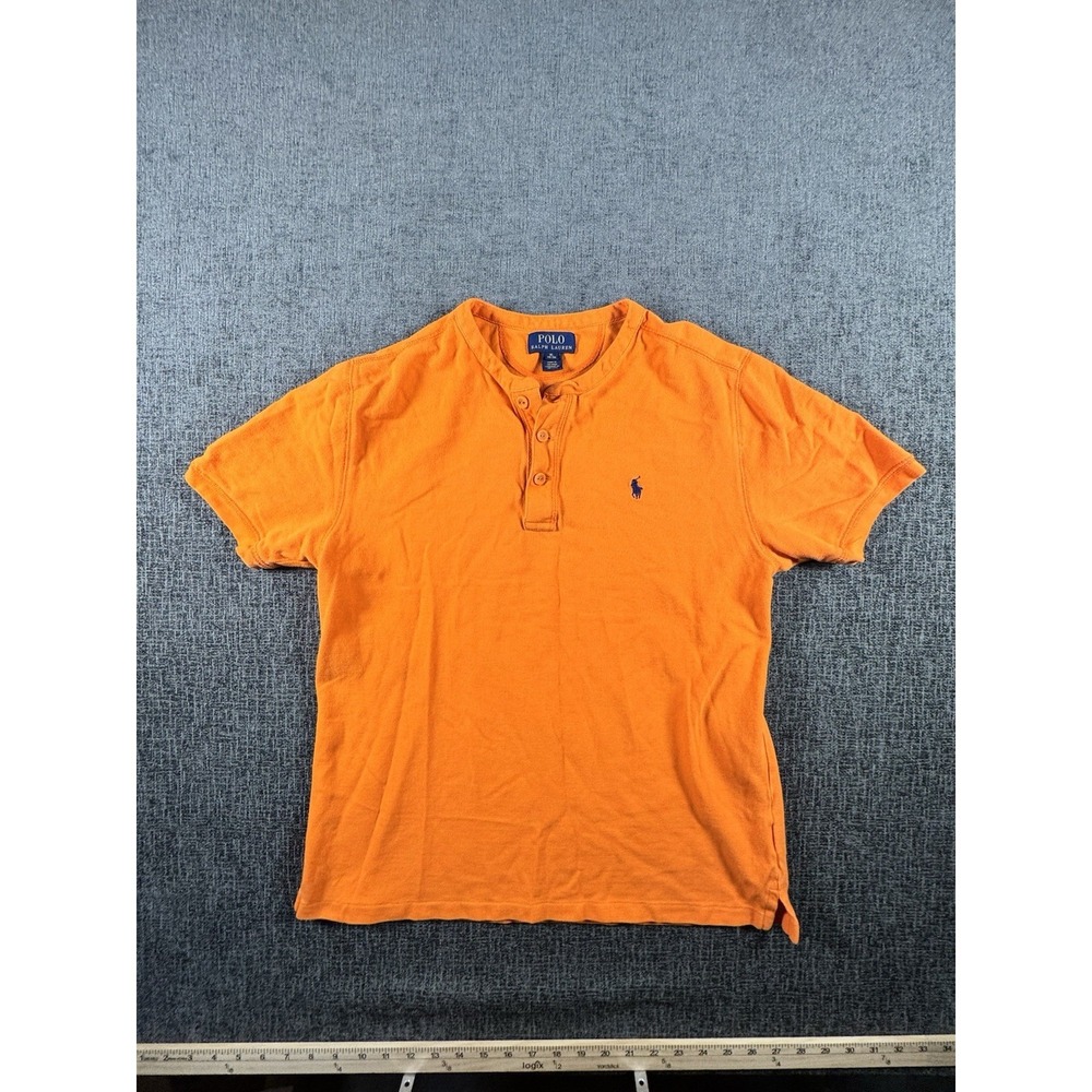 Polo Ralph Lauren Boys‎ Short Sleeve Orange Shirt Size XL 18-20